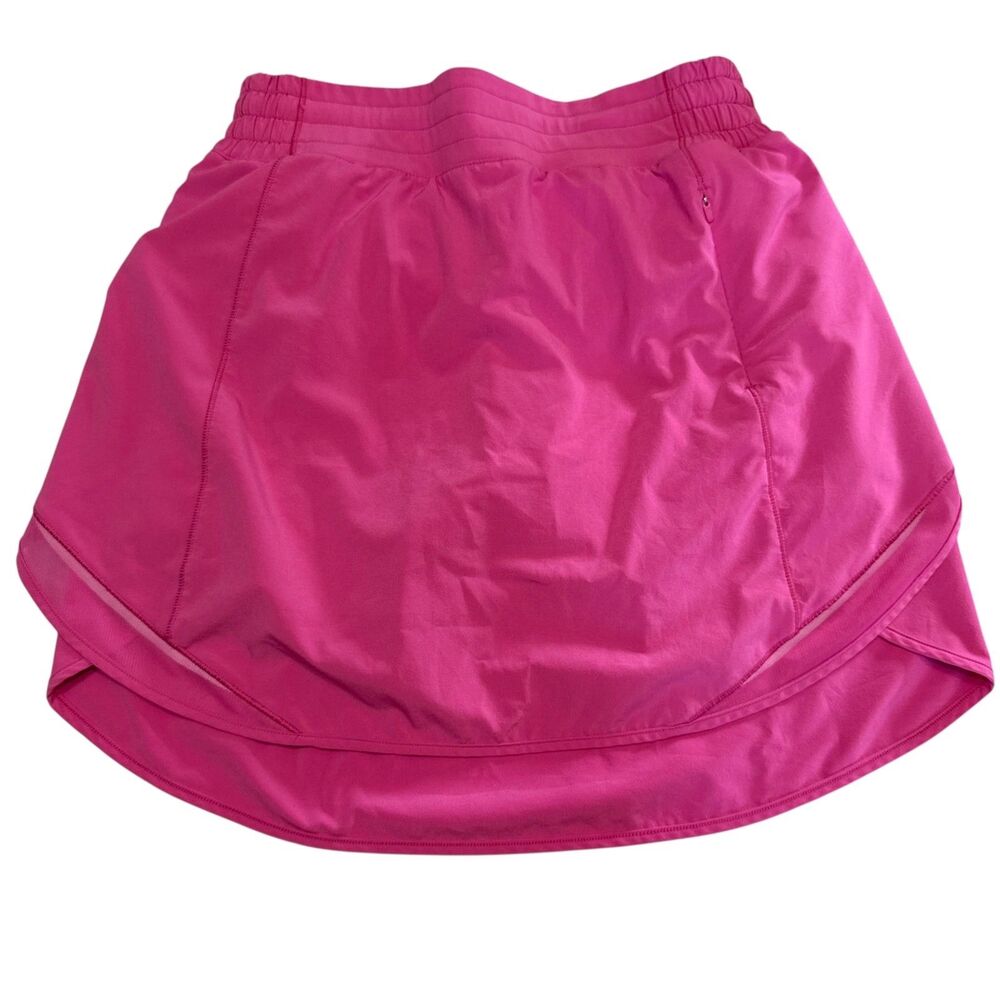 LULULEMON Hot Pink Hotty Hot High Rise Long Tennis Golf Skirt Skort Womens 6